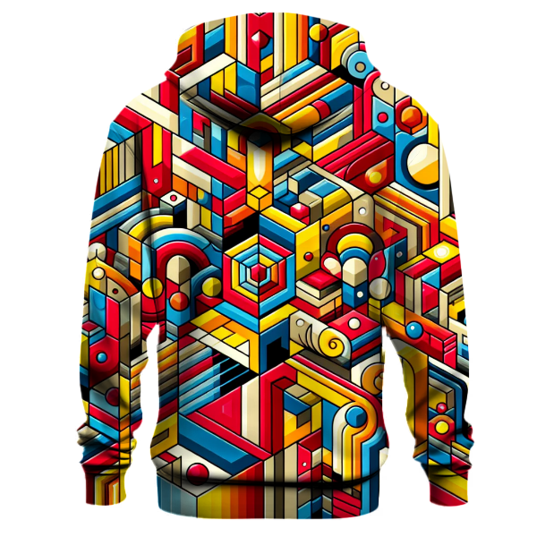 Funky Geometric Wonderland Hoodie