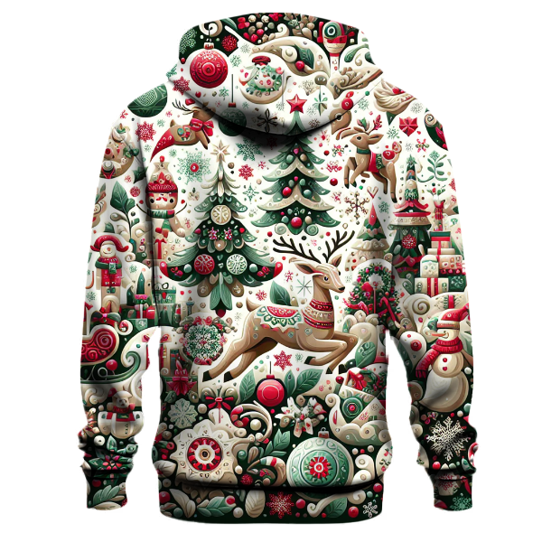 Funky Holiday Sweater Party Hoodie