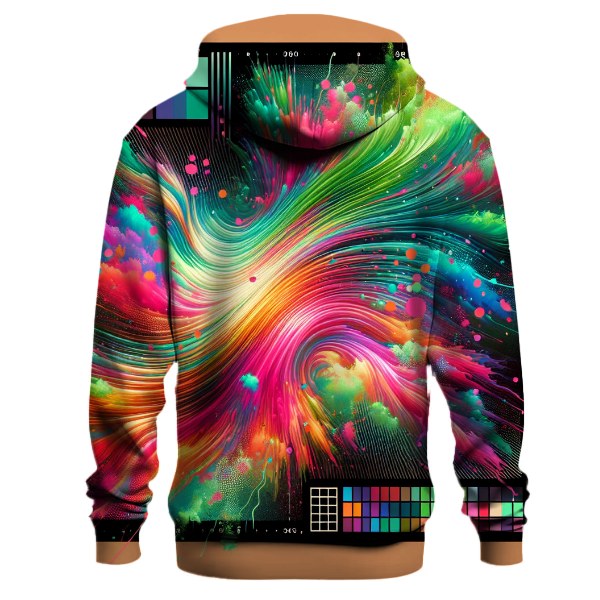 Neon Pulse Tie-Dye Hoodie