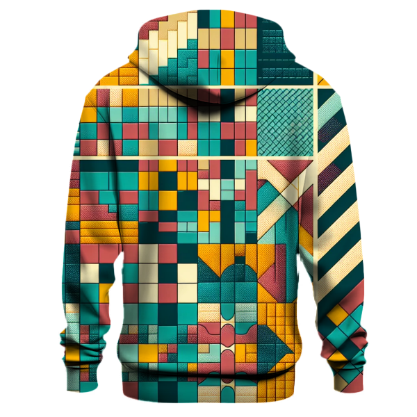 Classic 70s Style Checkerboard Hoodie