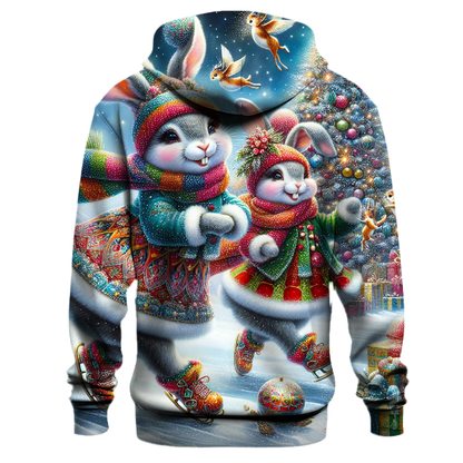 Joyful Christmas Bunnies Hoodie