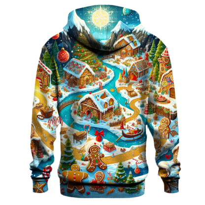 Whimsical Christmas Adventure Map Hoodie