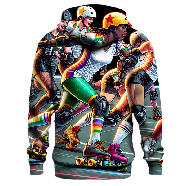 Roller Derby - Track Turmoil Hoodie Custom Hoodies