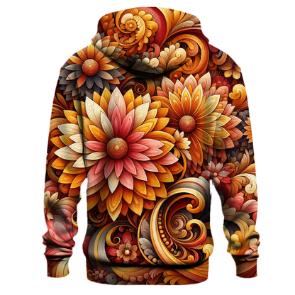 Retro Sunshine Blooms Hoodie