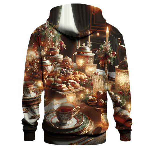 Holiday Tea Party Elegance Hoodie