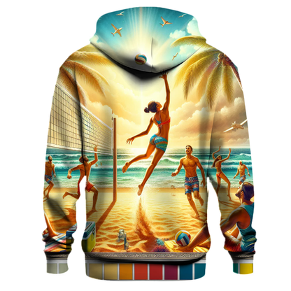 Volleyball Wave Hoodie