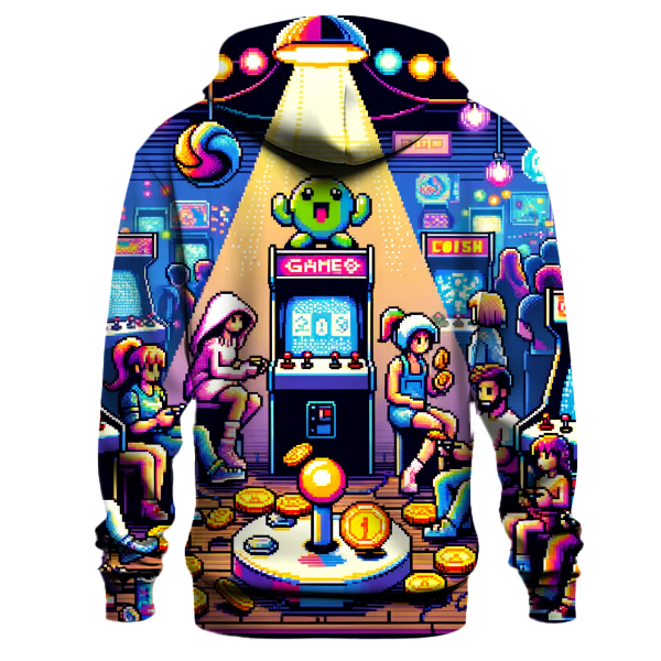 Retro Arcade Fun Hoodie