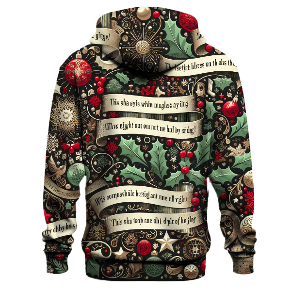 Classic Christmas Carols Theme Hoodie