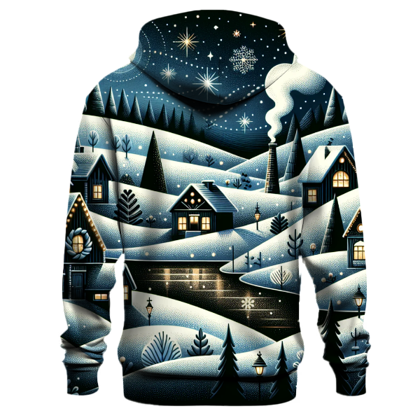 Frosty Night Village Hoodie