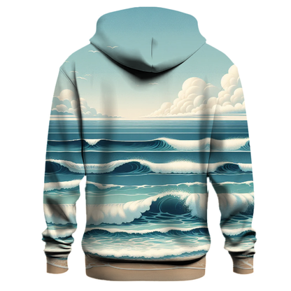 Oceanic Waves Serenade Hoodie