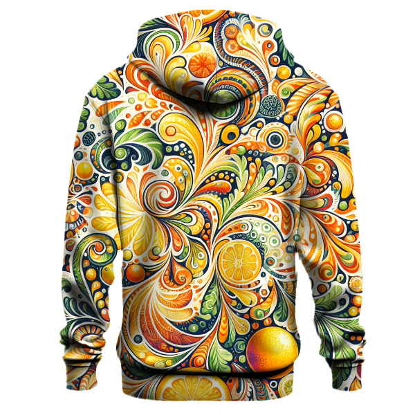 Vivid Citrus Tie-Dye Hoodie