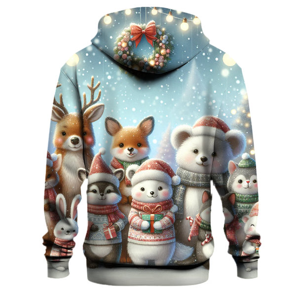 Charming Christmas Animals Hoodie