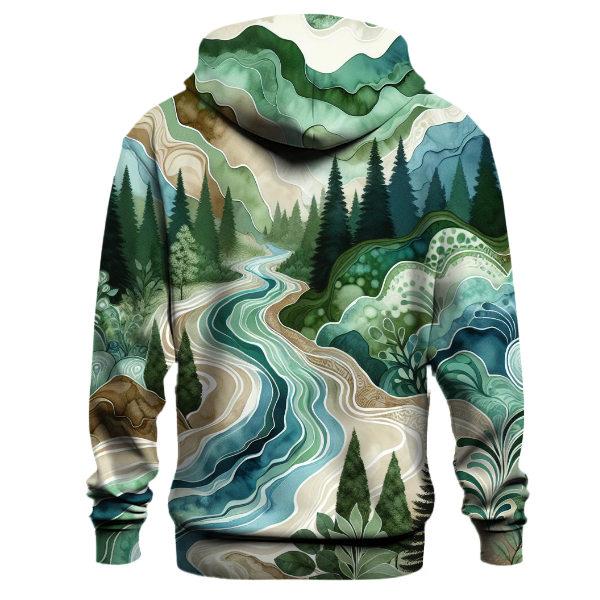 Mountain Stream Serene Hoodie