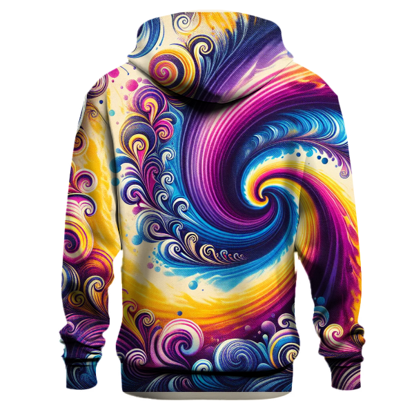 Vibrant Tie Dye Spiral Hoodie