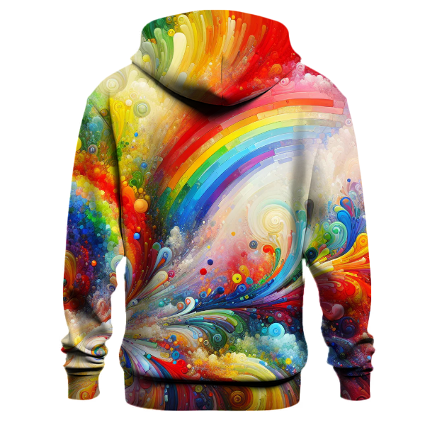 Radiant Rainbows Tie-dye Design Hoodie