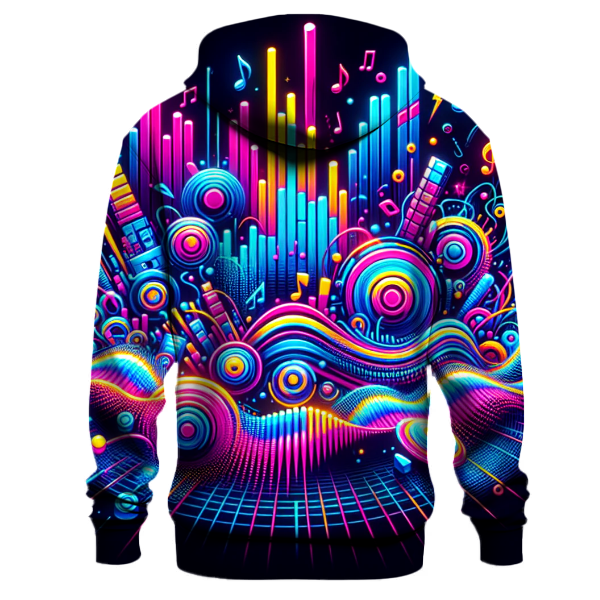 Electric Rhythm Waves Hoodie