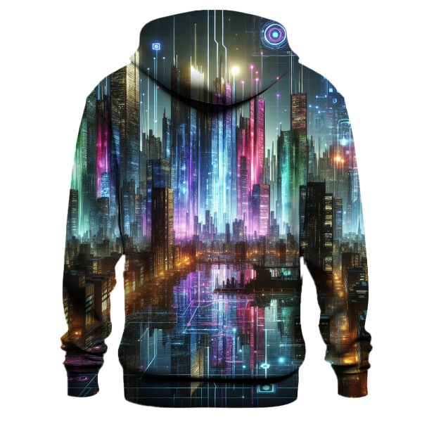 Cyberpunk Neon Glow Hoodie