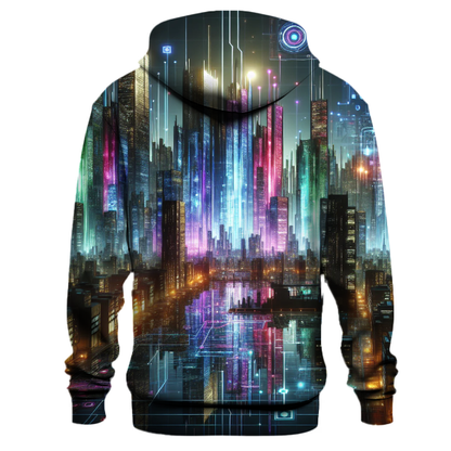 Cyberpunk Neon Glow Hoodie