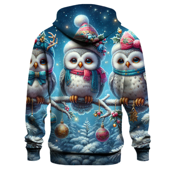 Magical Christmas Owl Gathering Hoodie