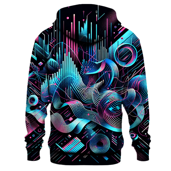 Retro Pulse Design Hoodie Hoodie Designs