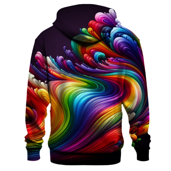 Vibrant Rainbow Splash Hoodie