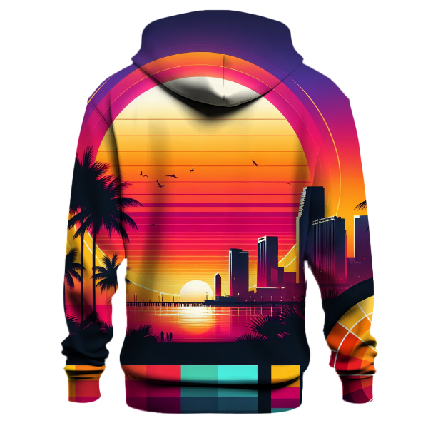 Neon Miami Sunset Hoodie