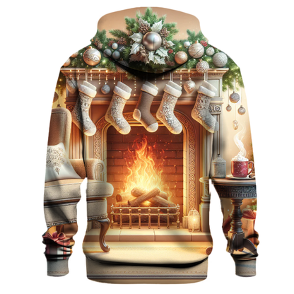 Yuletide Fireplace Cozy Hoodie