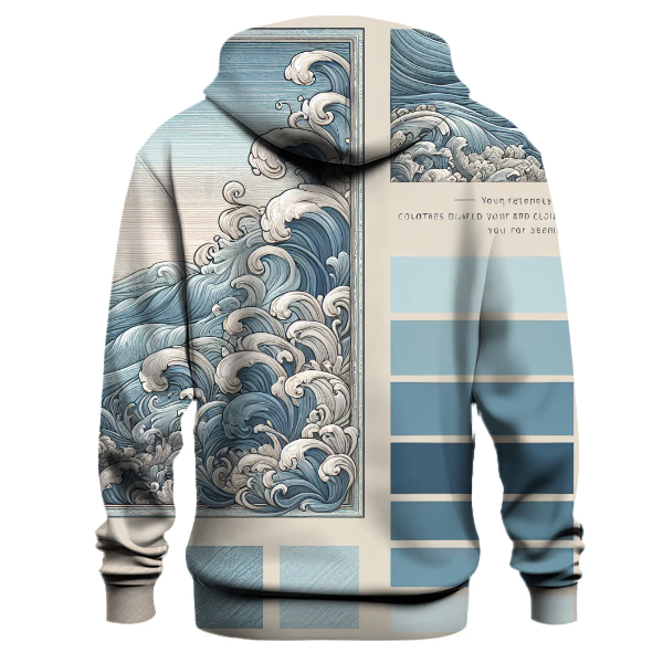 Elegant Ocean Waves Hoodie