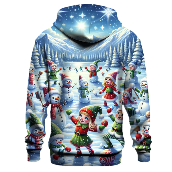 North Pole Snowball Fight Hoodie