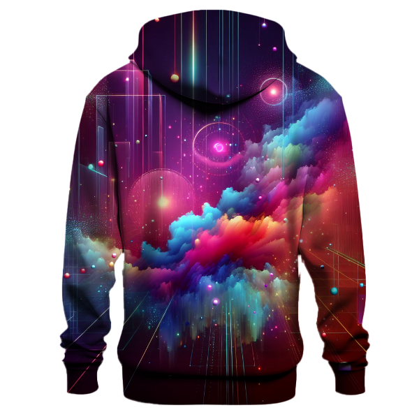 Digital Aurora Design Hoodie