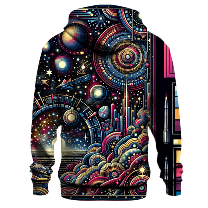 Retro Celestial Design Hoodie