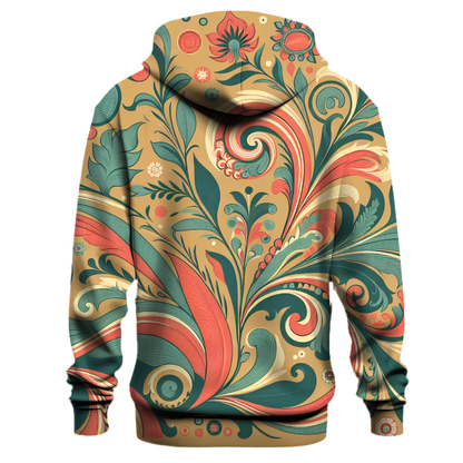 Retro Bloom Garden Hoodie