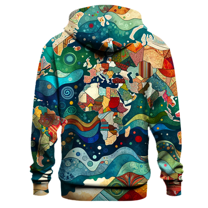 Wanderlust World Map Hoodie