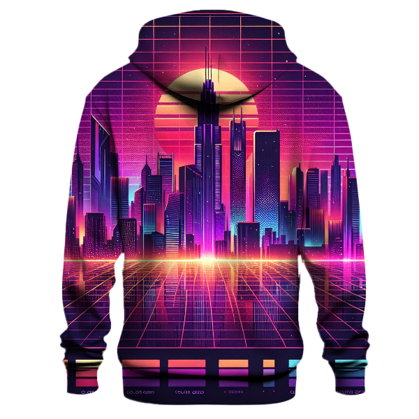 Futuristic Synthwave City Hoodie