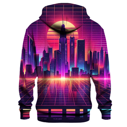 Futuristic Synthwave City Hoodie