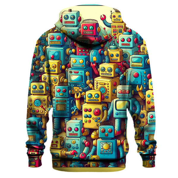 Rad Retro Robots Hoodie