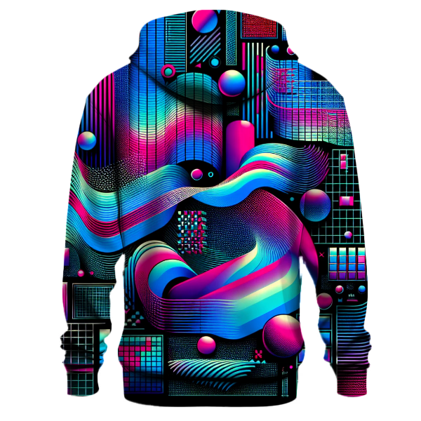 Neon Grid Revolution Hoodie