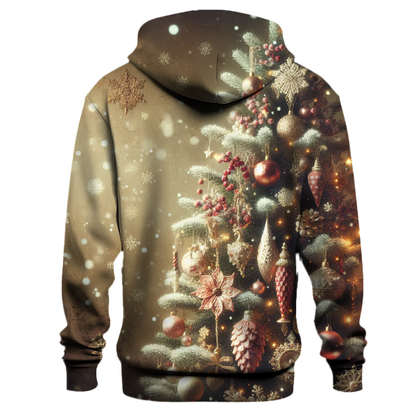 Vintage Christmas Card Greetings Hoodie