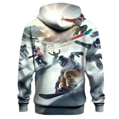 Snowboarding Slalom Hoodie