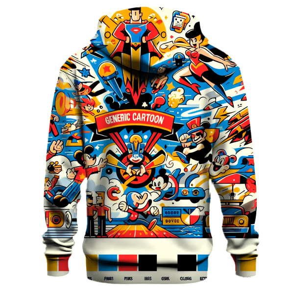 Classic Cartoon Heroes Hoodie