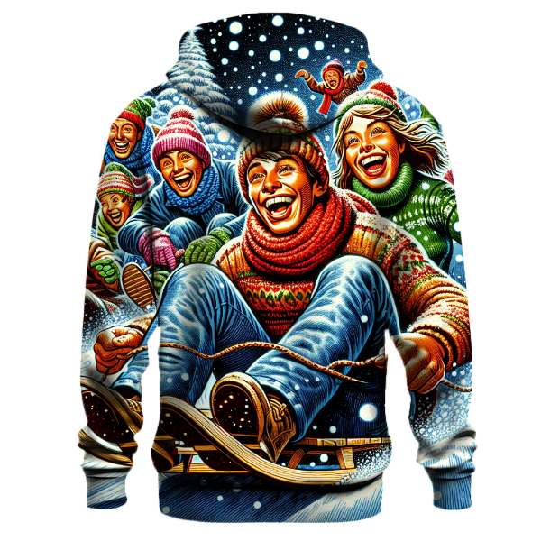 Adventurous Christmas Sledding Hoodie