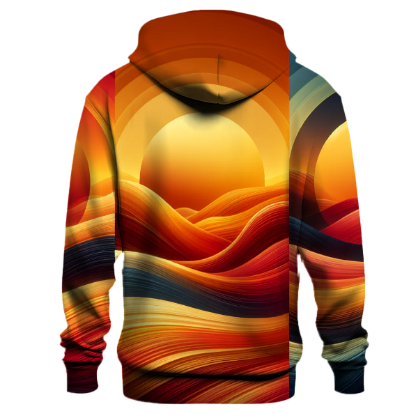 Sunset Blaze Tie-dye Design Hoodie