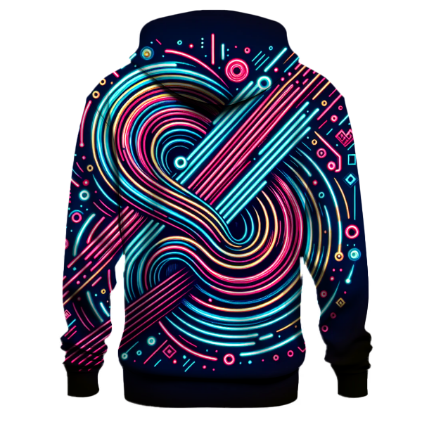 Retro Electro Design Hoodie Custom Hoodies