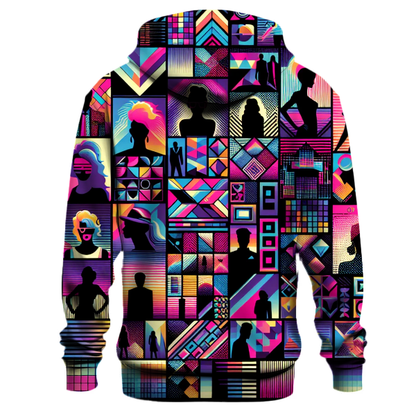 Neon Nightscape Design Hoodie Custom Hoodies