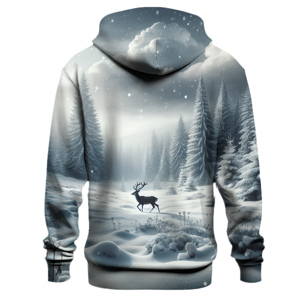 Winter Wonderland Deer Scene Hoodie