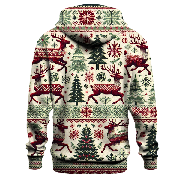 Classic Holiday Sweater Patterns Hoodie