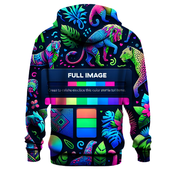 Neon Animal Print Hoodie