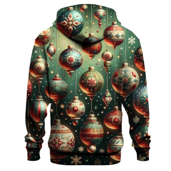 Retro Christmas Ornaments Hoodie