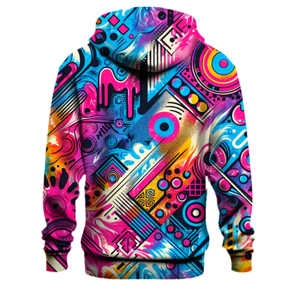 Neon Graffiti Splash Hoodie