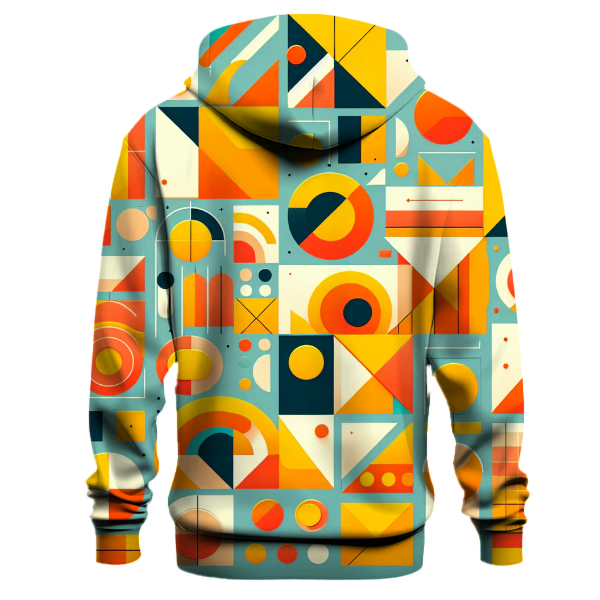 Retro Geometric Dreams Design Hoodie